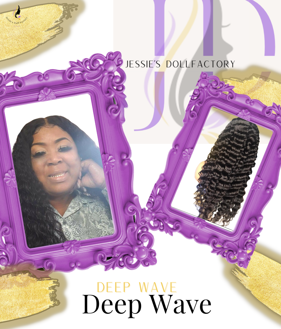 💜💎💜Deep Wave frontal transparent lace